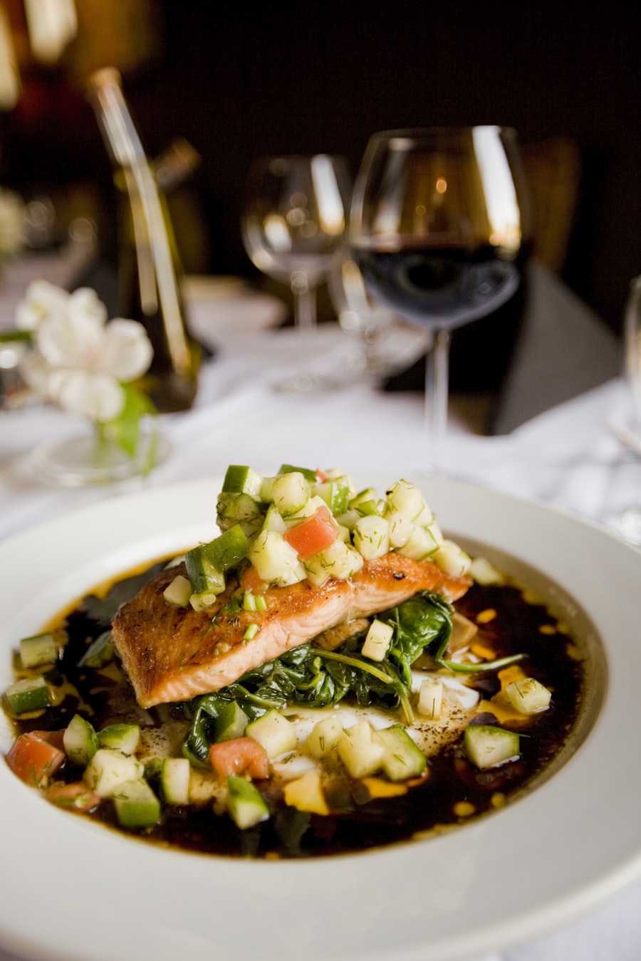 A plated dish